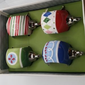 Set of napkin xmas ring holder